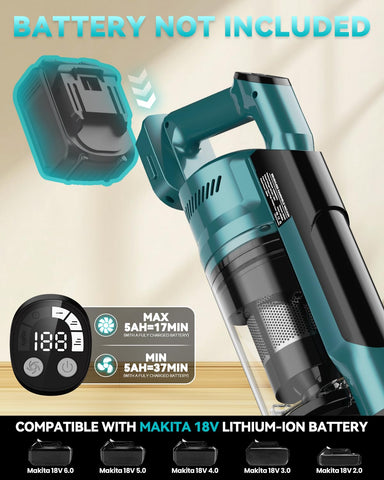 VAXCANZE multi-cyclone filtration traps dust and reduces clogs.