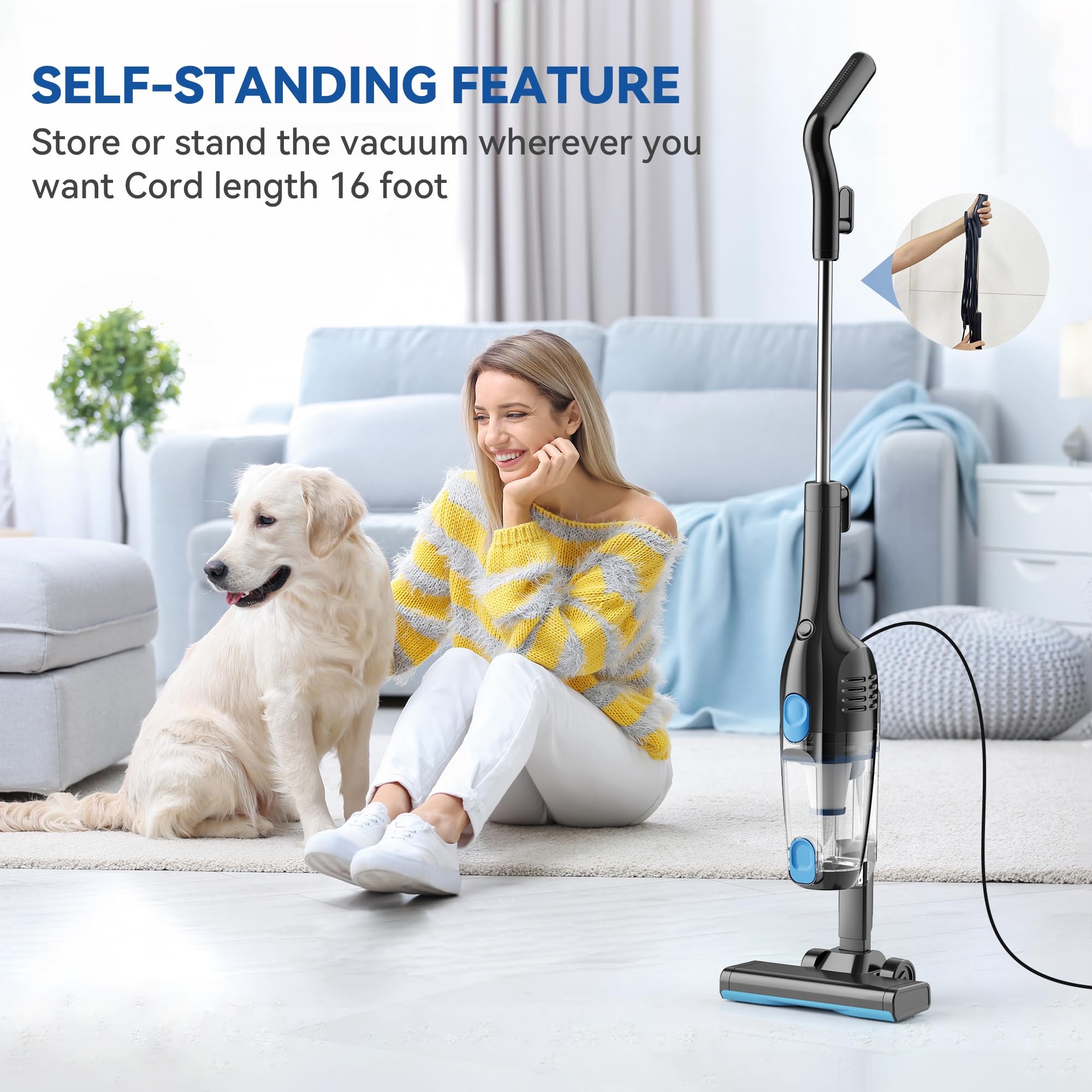 Vazone R6X cyclone HEPA filtration traps tiny particles for cleaner air.