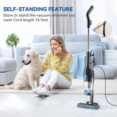 Vazone R6X pet-hair cleaning on furniture and floors.