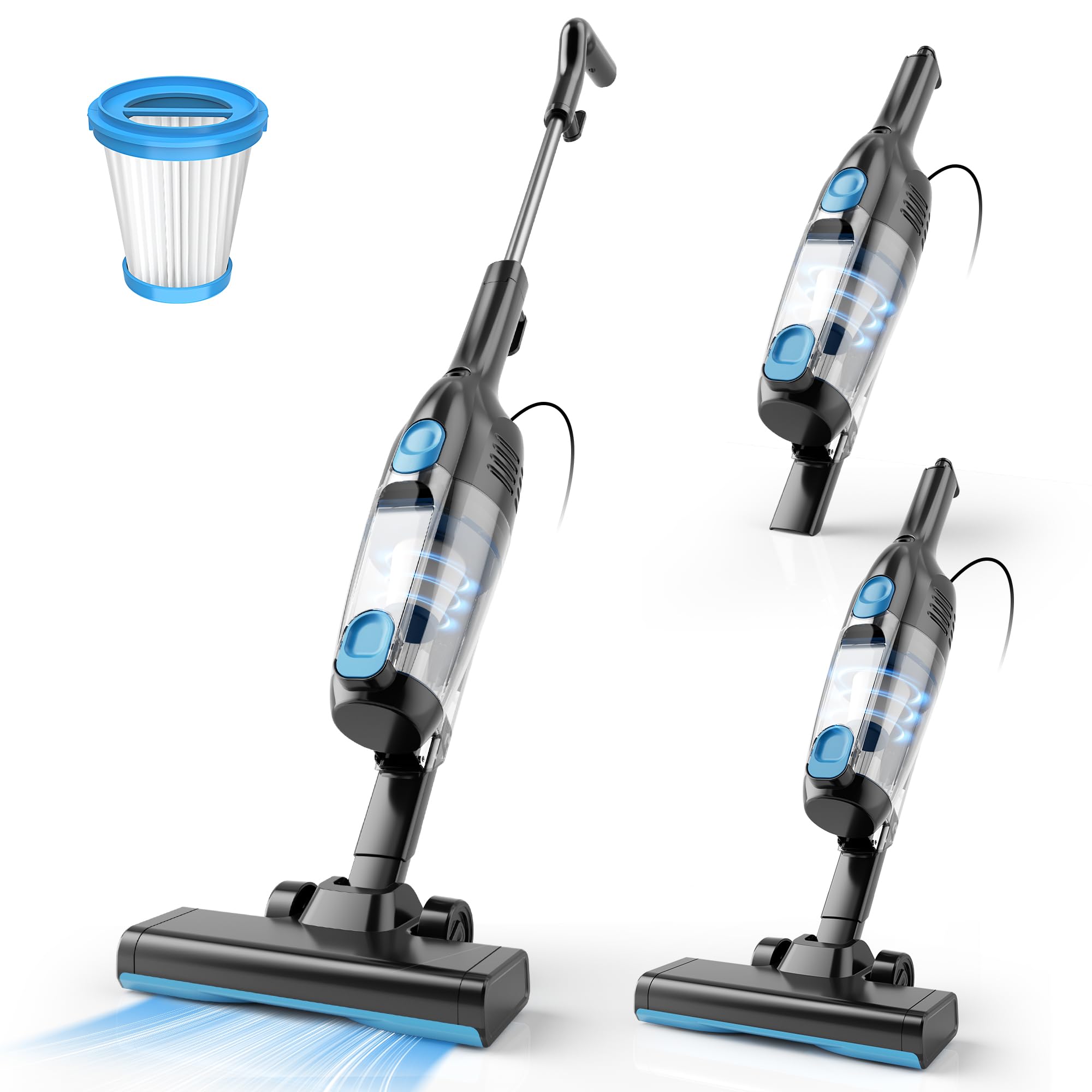 Vazone R6X 20KPa suction in action for thorough floor cleaning.