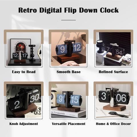 VBESTLIFE clock features large numerals for easy readability from afar