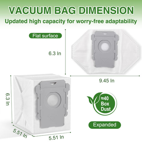 VBN 26-pack bags with Clean Base compatibility demonstrated