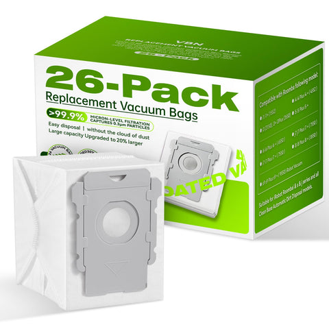 VBN 26-pack bags for Roomba i-series with i3+/i4+ compatibility