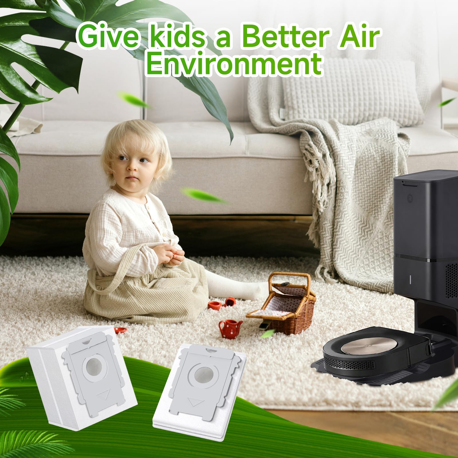 VBN Roomba bags include screwdriver and cleaning brush.