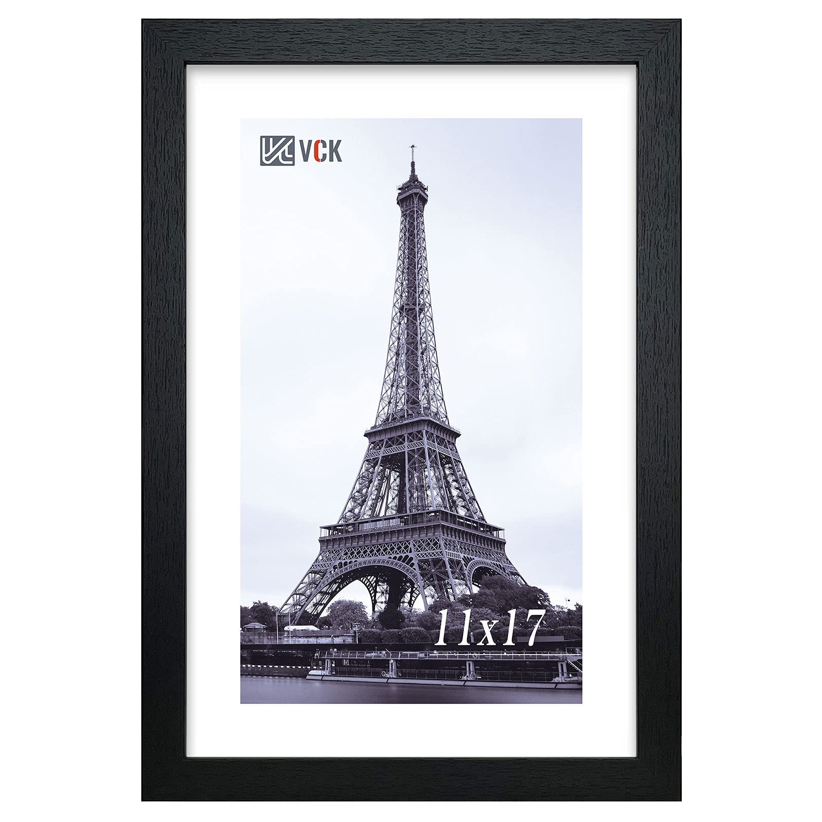 VCK 11x17 frame front plexiglass provides crystal-clear anti-glare view for photos