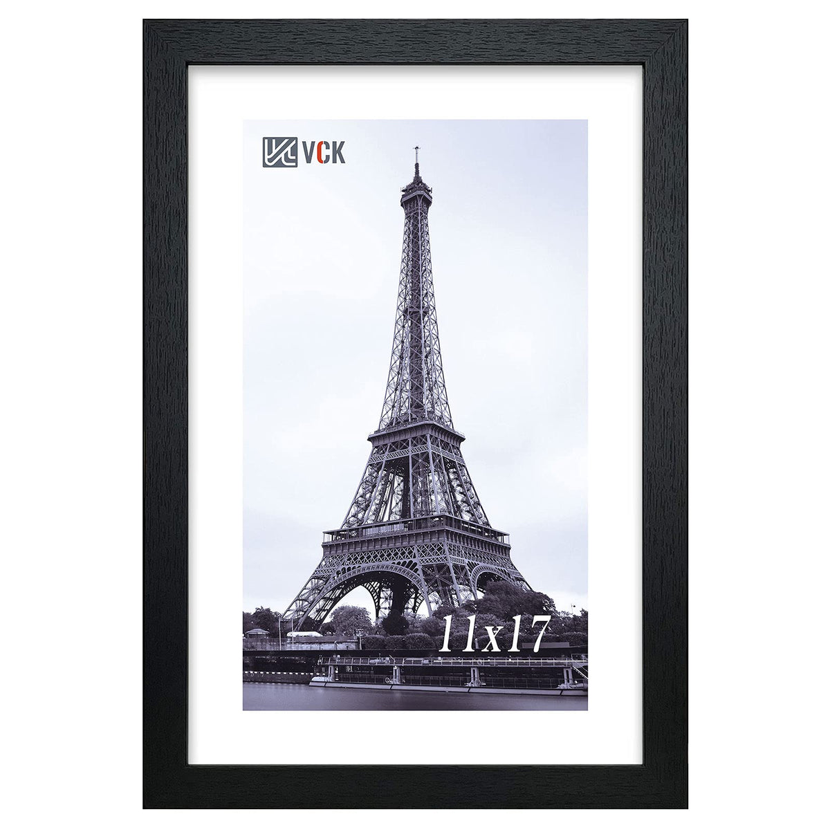 VCK 11x17 frame front plexiglass provides crystal-clear anti-glare view for photos