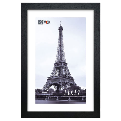 VCK 11x17 frame front plexiglass provides crystal-clear anti-glare view for photos