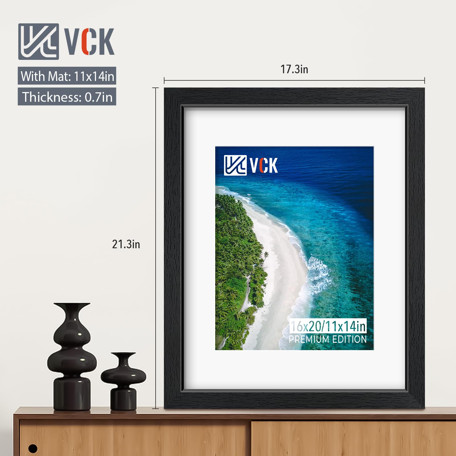 VCK 16x20 frame set without mat ready for full-bleed 16x20 prints