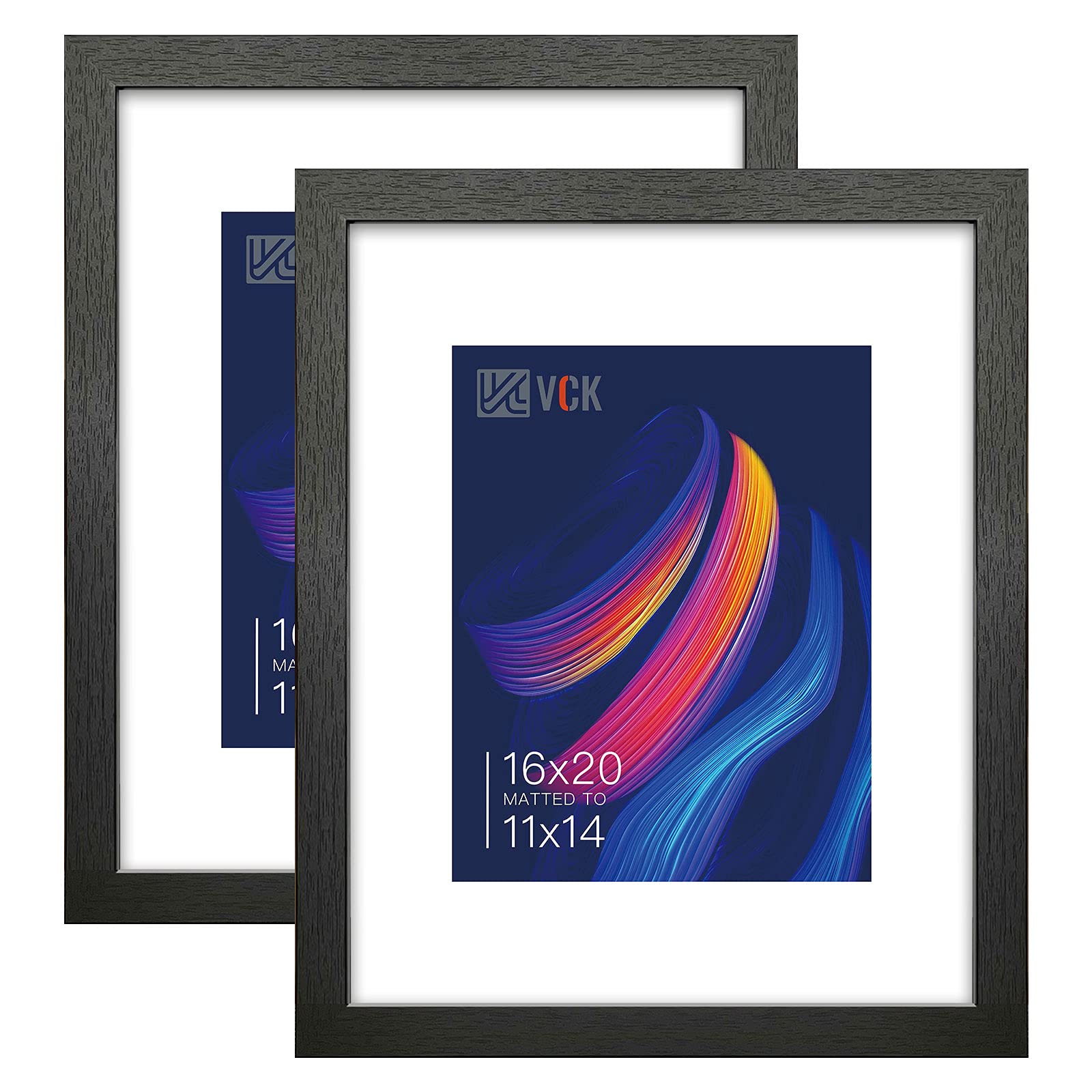 VCK 16x20 frame with mat displaying an 11x14 photo in a sleek wall gallery setup