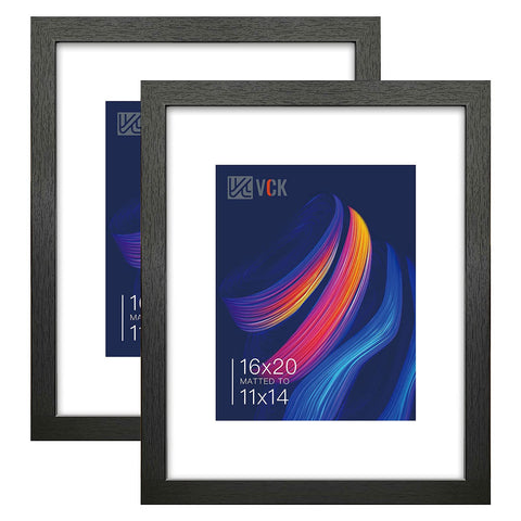 VCK 16x20 frame with mat displaying an 11x14 photo in a sleek wall gallery setup