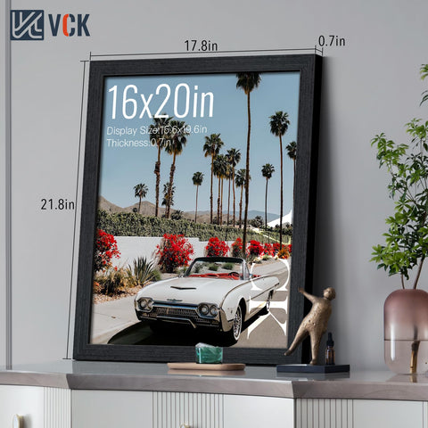 VCK 16x20 frame side detail showing smooth finish for display