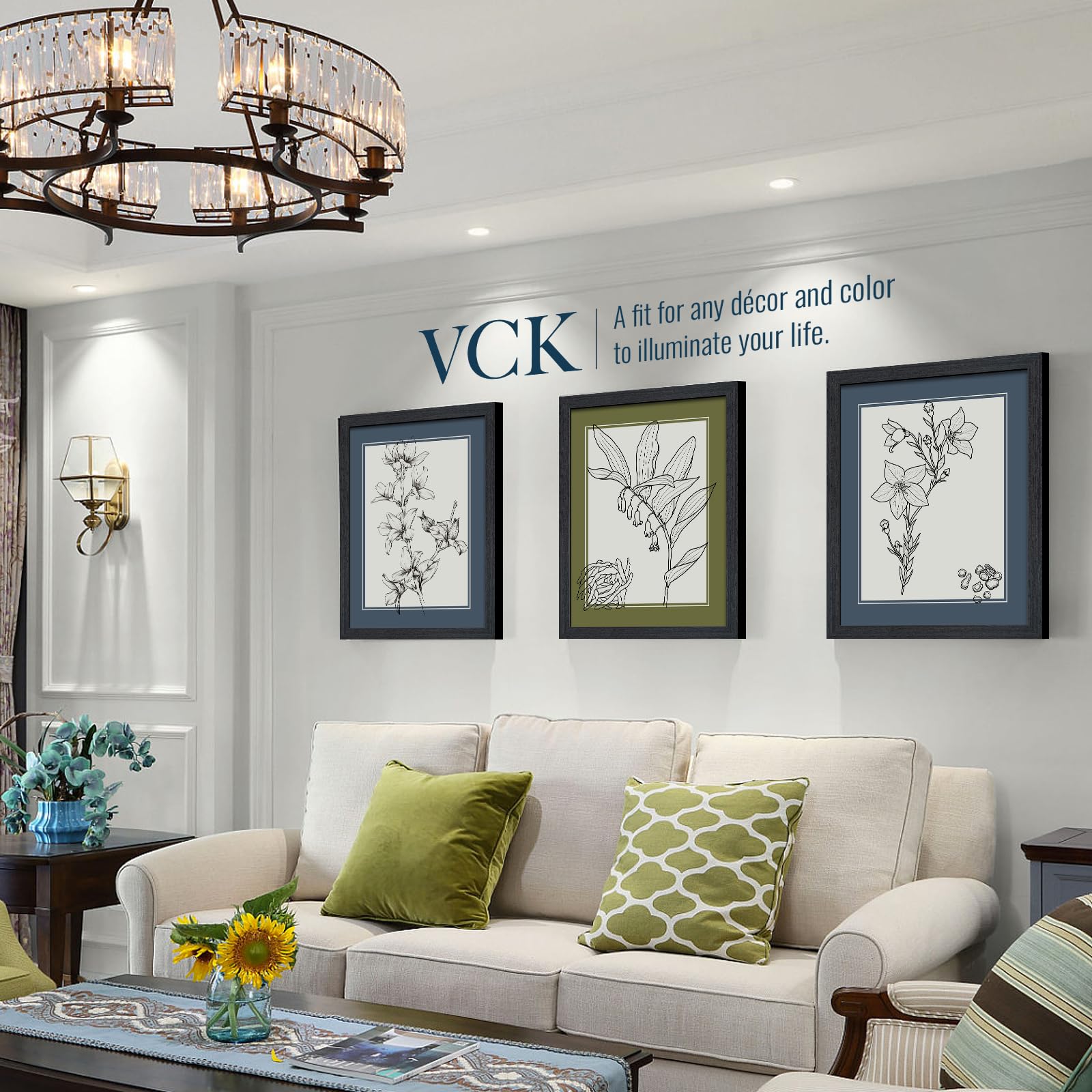 VCK 16x20 black oak frame ready for vertical or horizontal display