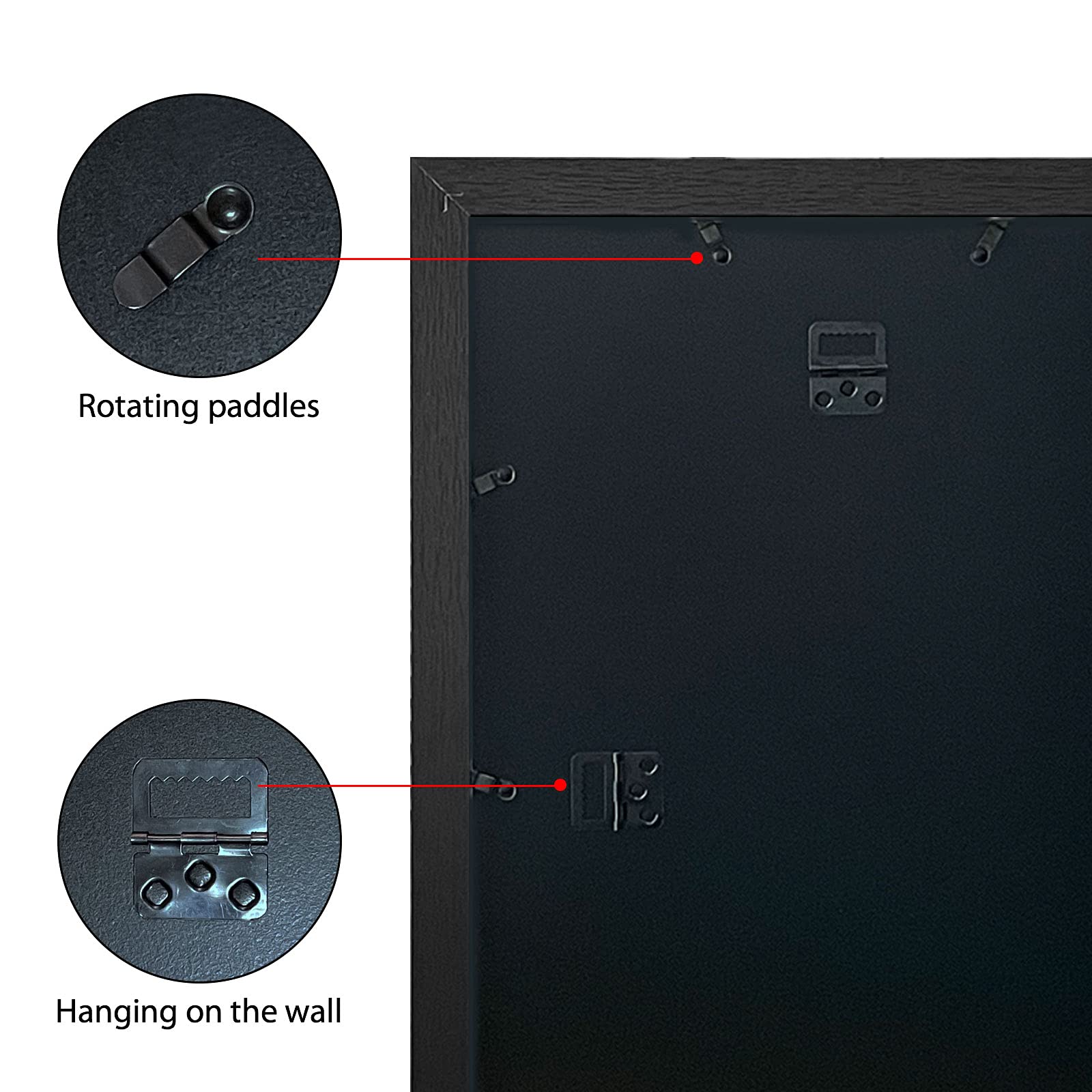 VCK black poster frame complements various decor styles