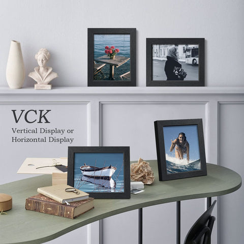 VCK gift-ready black wood frames for family memories