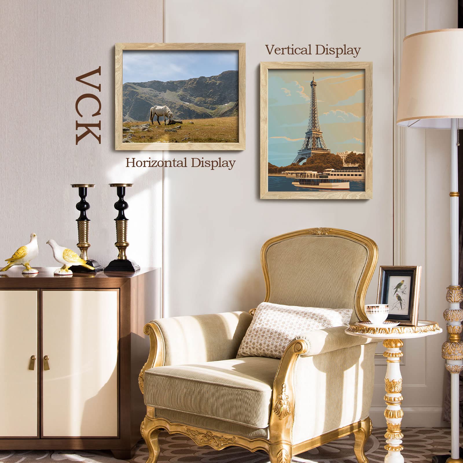 VCK sturdy corners and rails keep photos secure