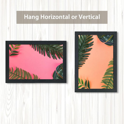 Three-pack enables cohesive wall collage with matching black frames
