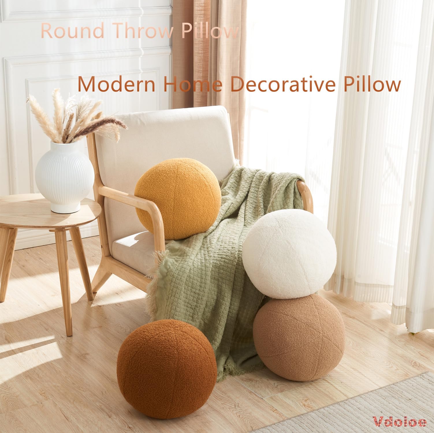Vdoioe Nordic Style Decor Pillow adds modern color to living rooms.