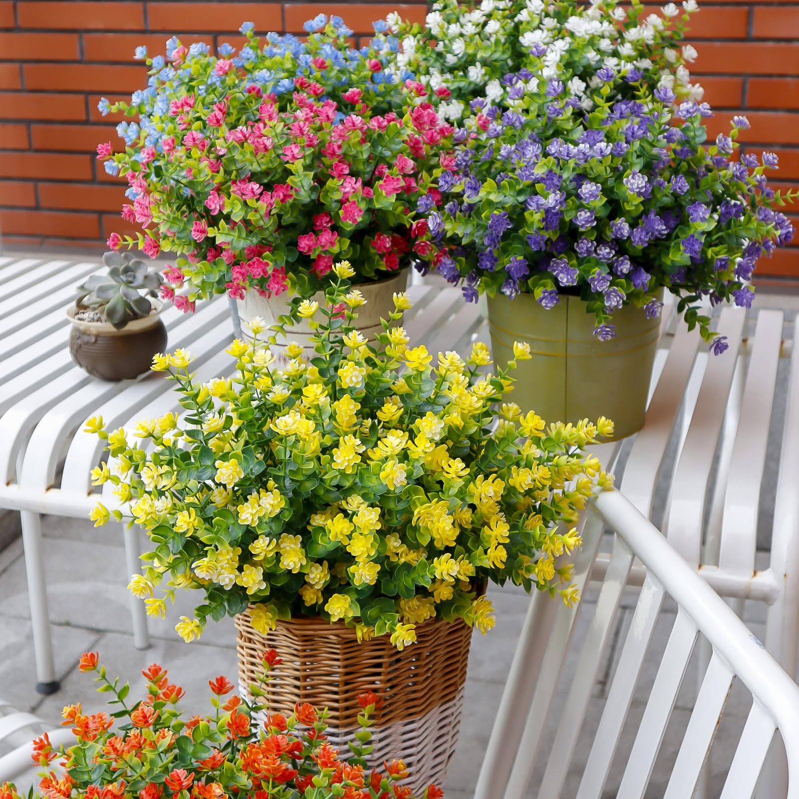 VDVST outdoor faux flowers suit entryways for effortless decor year-round