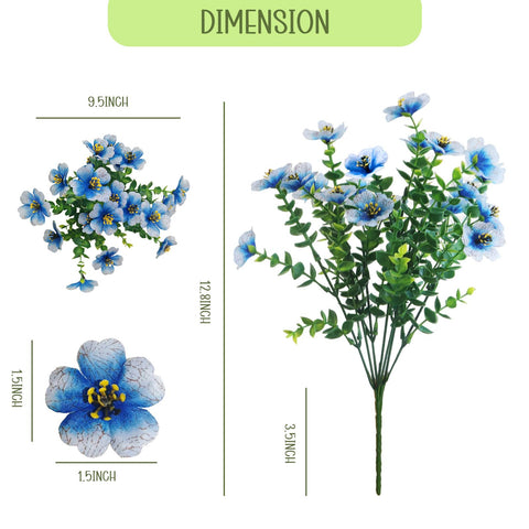 VDVST outdoor faux flowers ideal for porch decor with realistic color