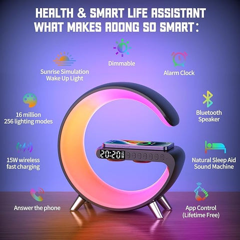 Multifunction VDZZ table lamp as speaker and mood light