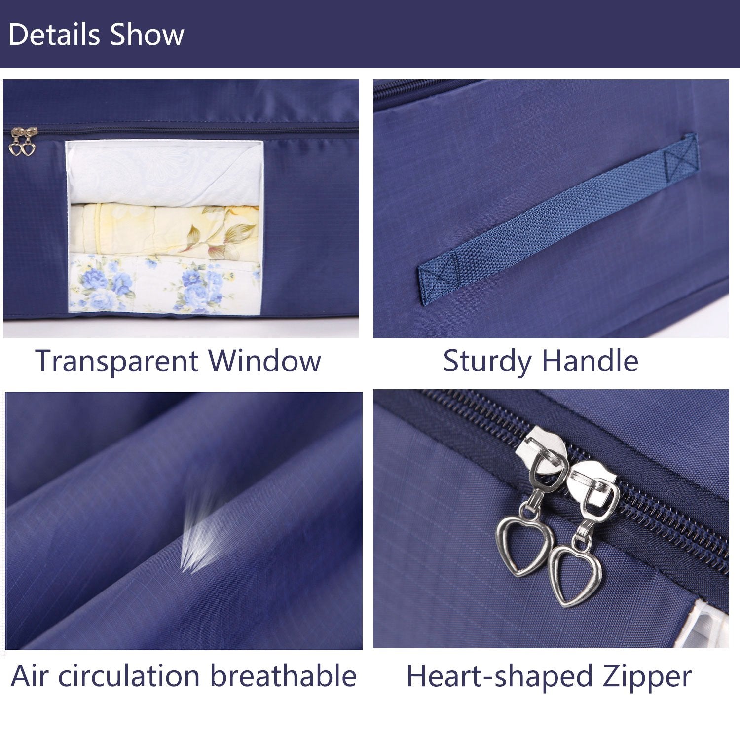 VEAMOR storage bag clear window for easy viewing of contents.