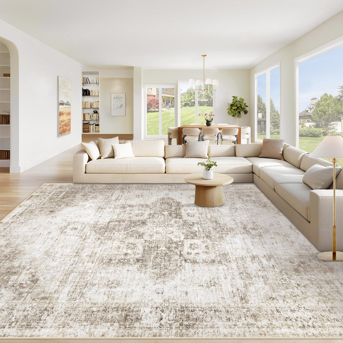 VECARF area rug 8x10 with soft fabric for cloud-like comfort