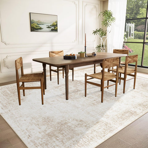 VECARF machine-washable rug detail for easy family cleanup