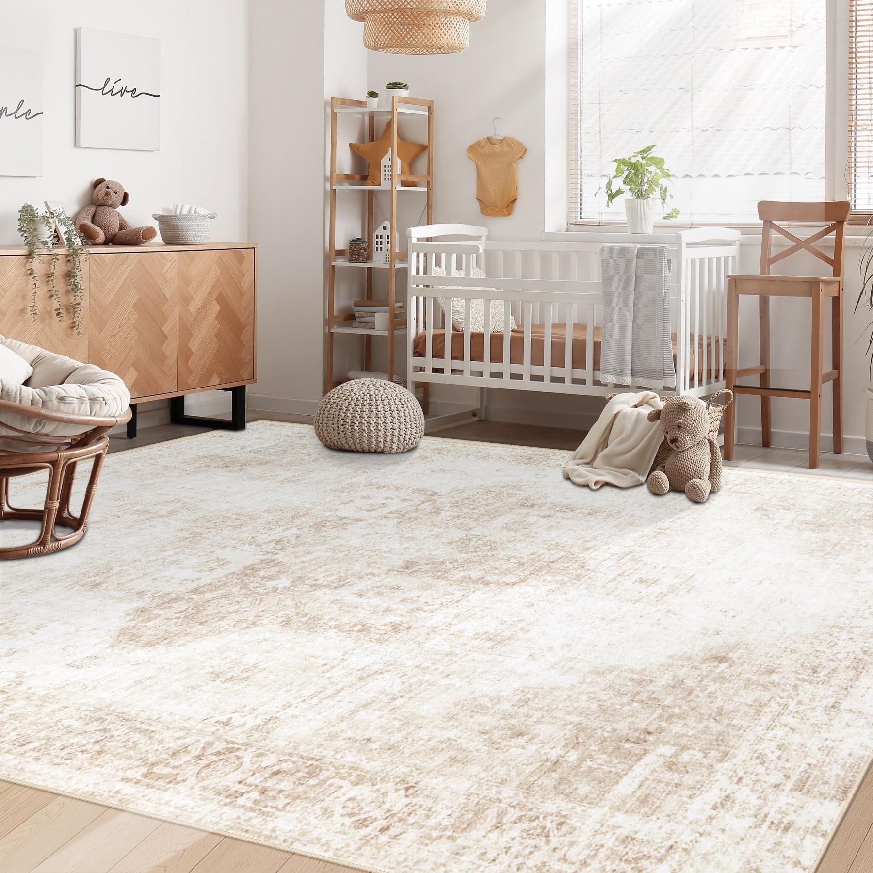VECARF non-slip backing keeps rug in place for busy hallways