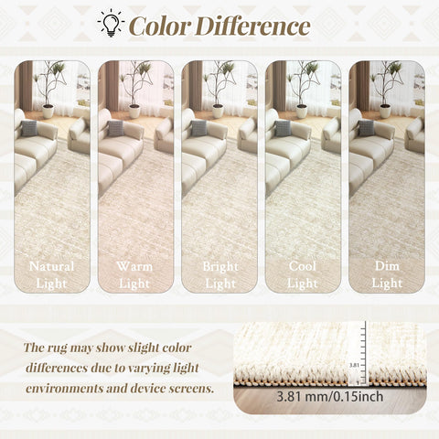 VECARF versatile 8x10 size suits living rooms, bedrooms, dining areas, or nurseries.
