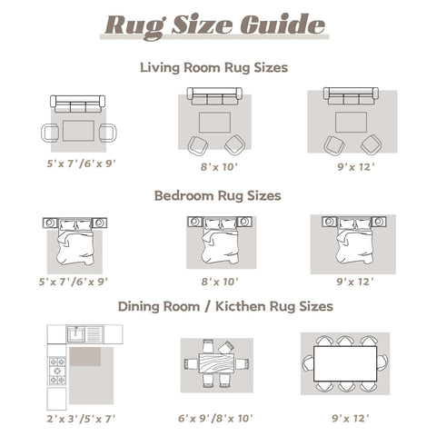 VECARF versatile rug suitable for living room, dining, bedroom, and office