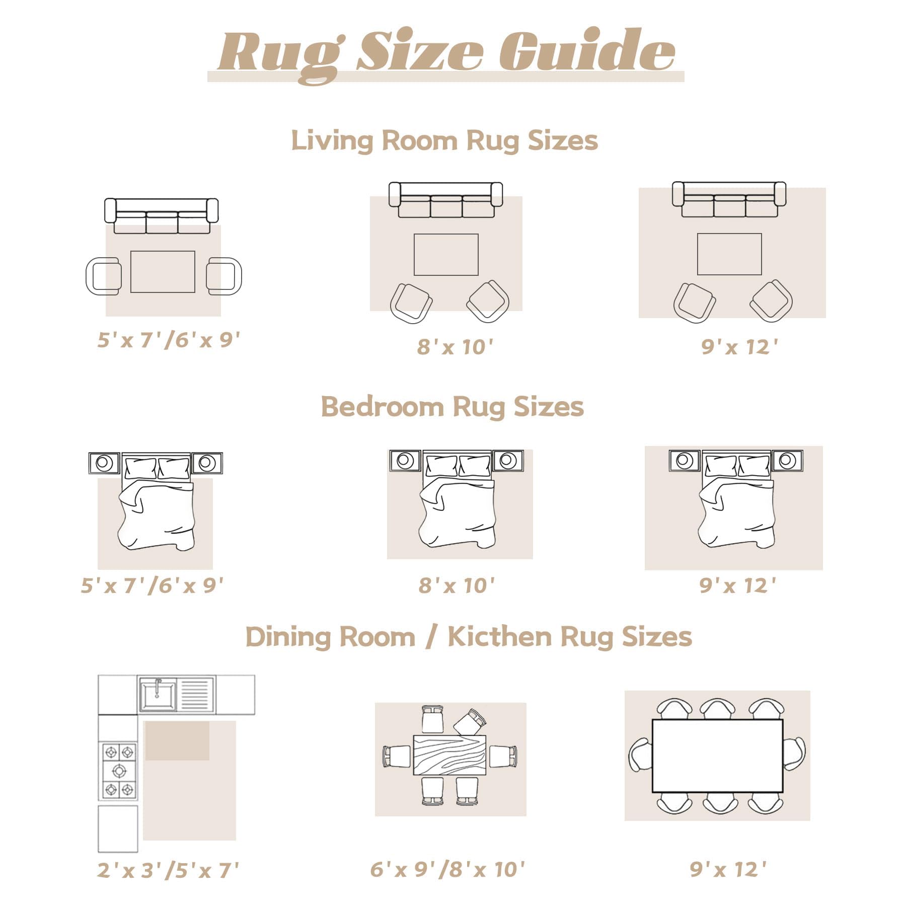 VECARF versatile rug suitable for living, dining, and office areas