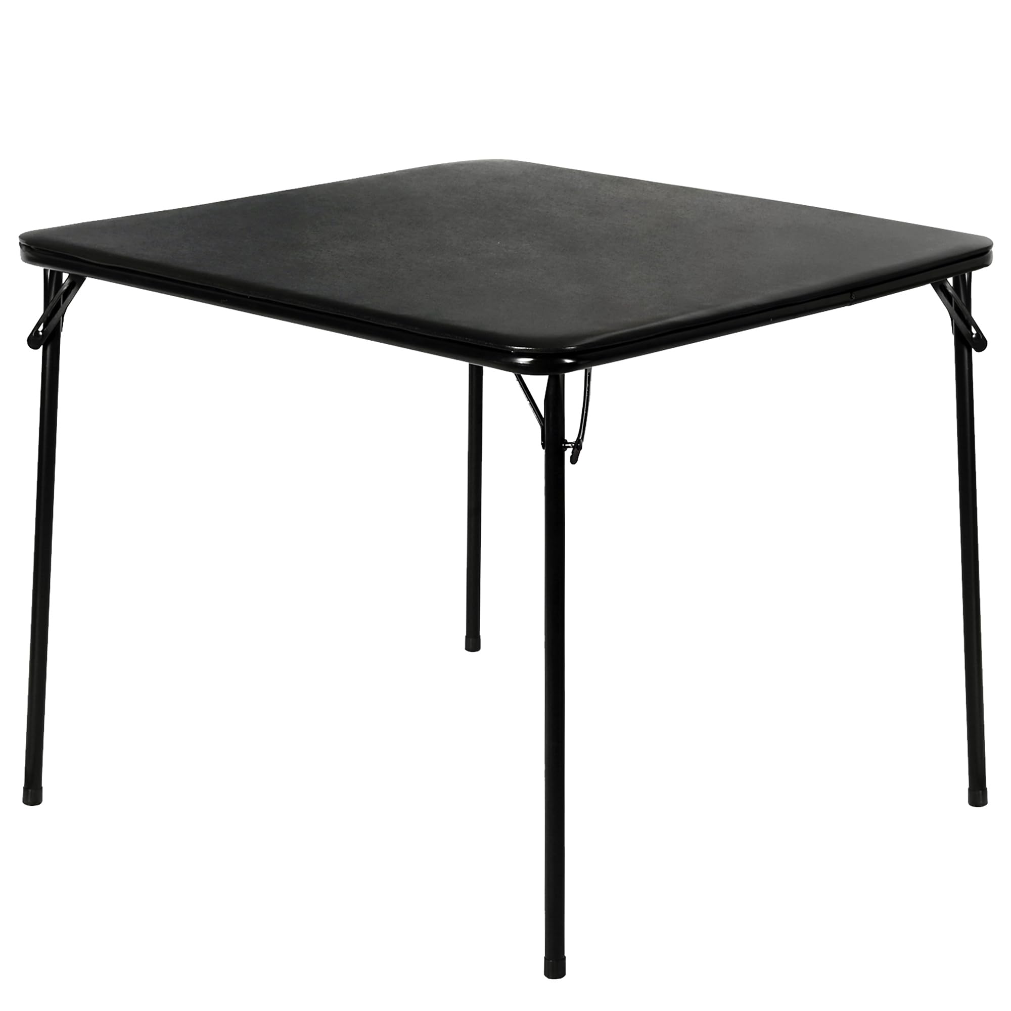 VECELO 34-inch folding card table top view with padded surface for steady gameplay