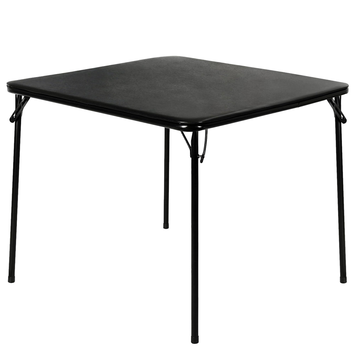 VECELO 34-inch folding card table top view with padded surface for steady gameplay