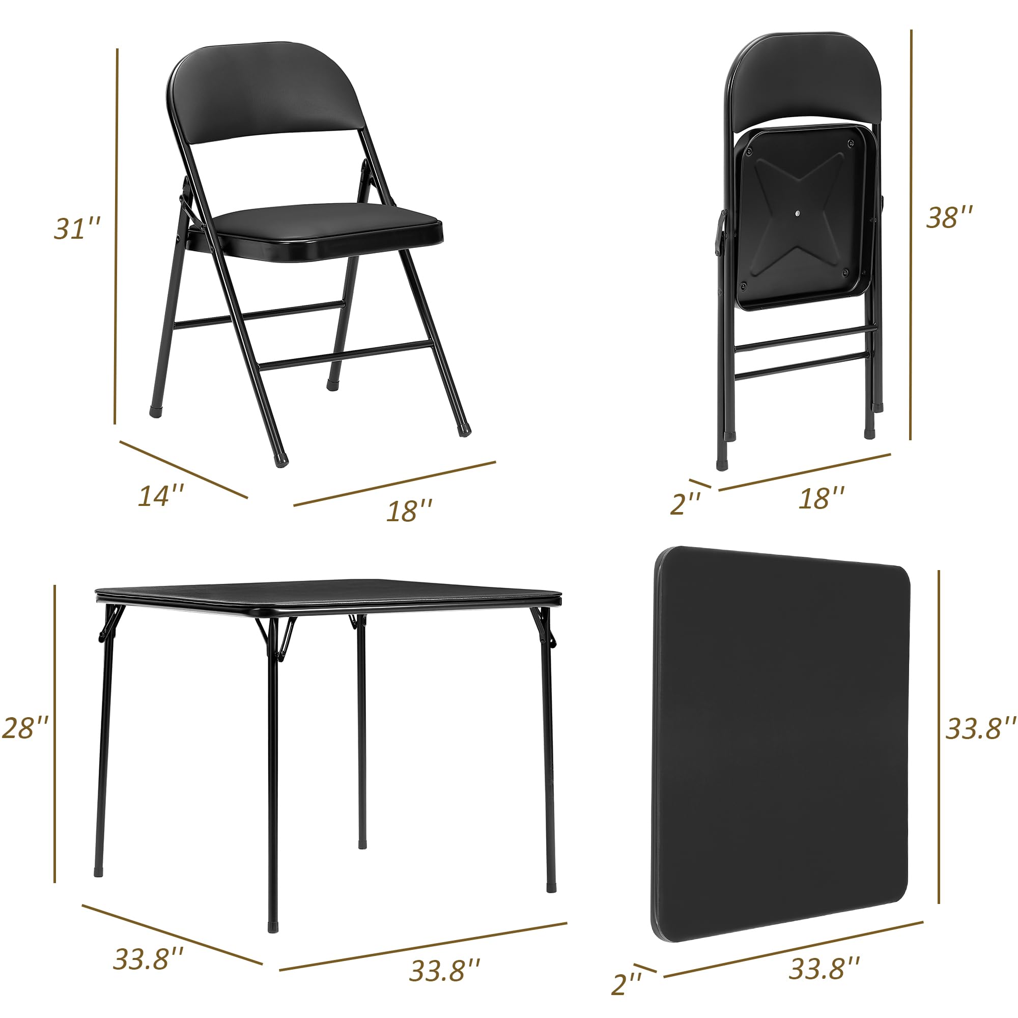 VECELO chair-side view shows compact folding design for easy transport.