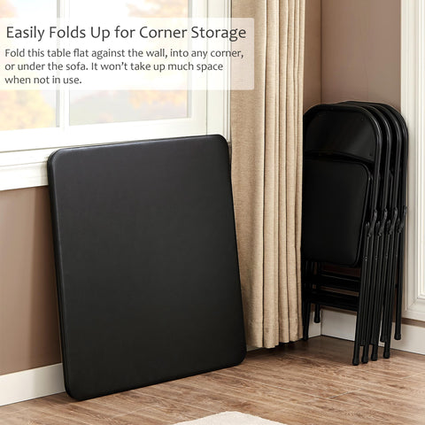 VECELO folding table legs with a lockable switch for safe setup