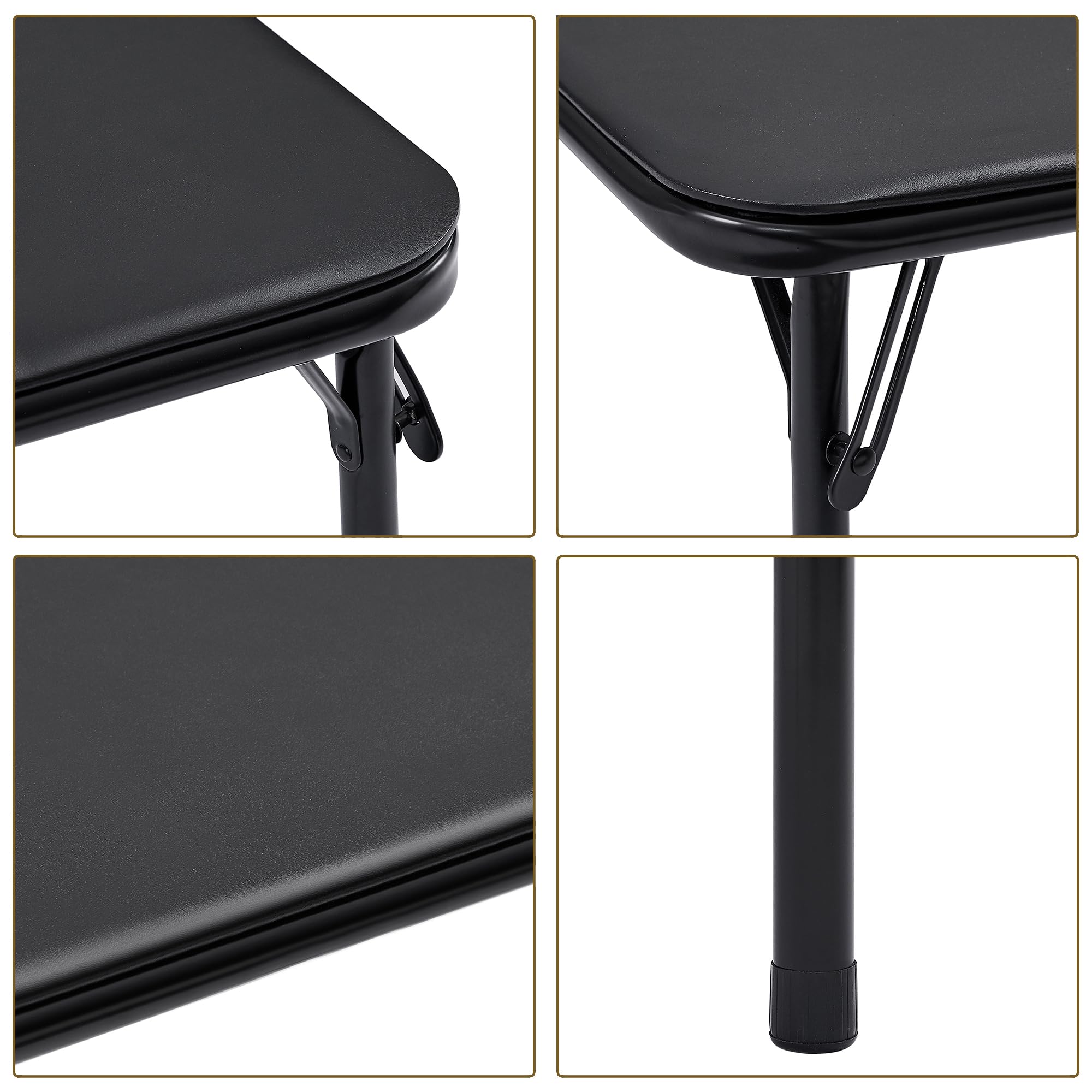VECELO padded-tabletop closeup highlights slip-resistant surface for confident play.