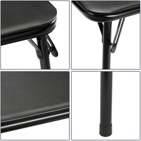 VECELO padded vinyl top shown during family game night