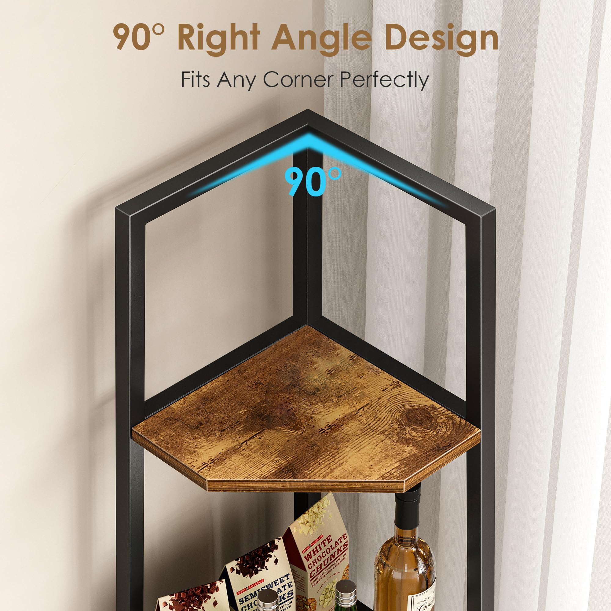 VECELO diamond-shaped shelves maximize surface area for photos and books