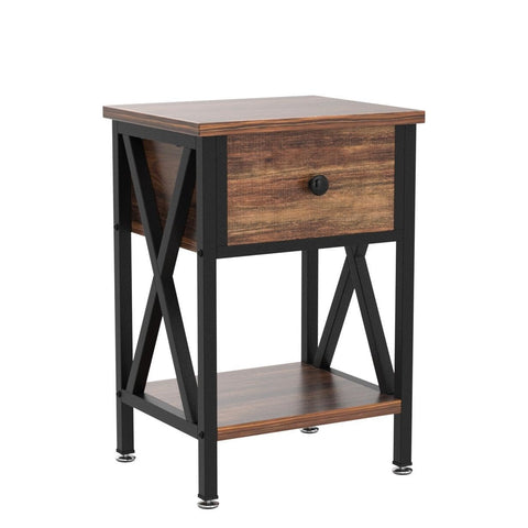 VECELO nightstands feature adjustable feet for stable placement.