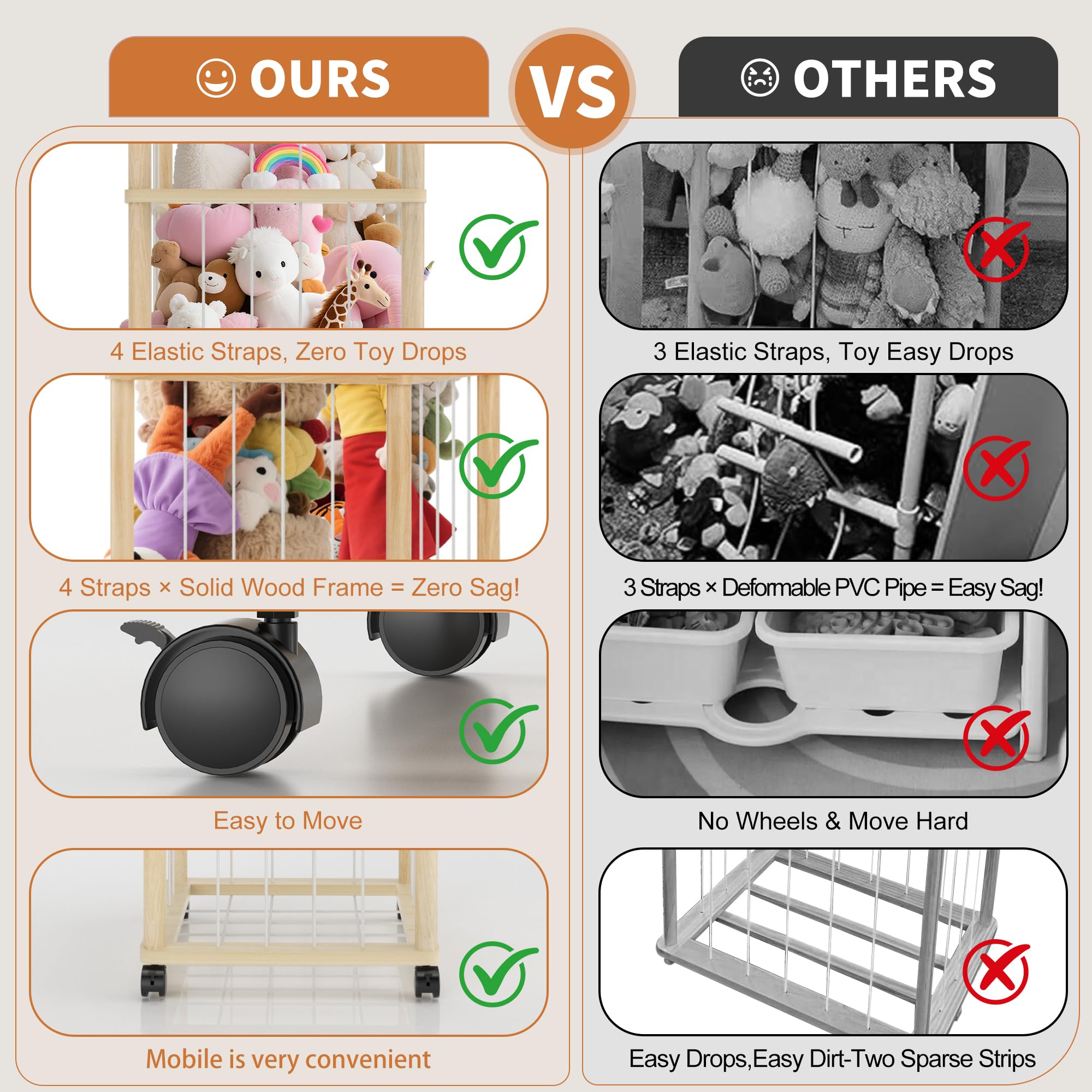 Vecxoty multi-use organizer stores mats pillows and more in one tower.