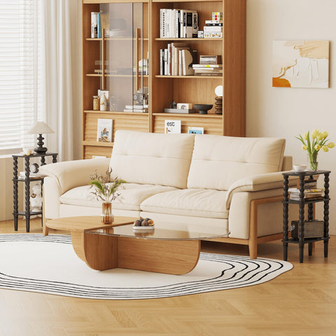 Veegle 3-tier design supports books, remotes, and decor.