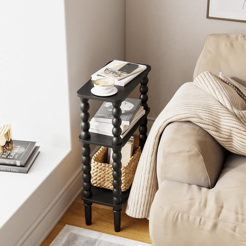 Veegle vintage finish with spherical legs adds rustic charm.