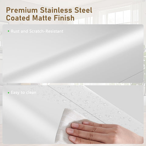 Veelesa stainless steel surface; easy wipe-clean maintenance.