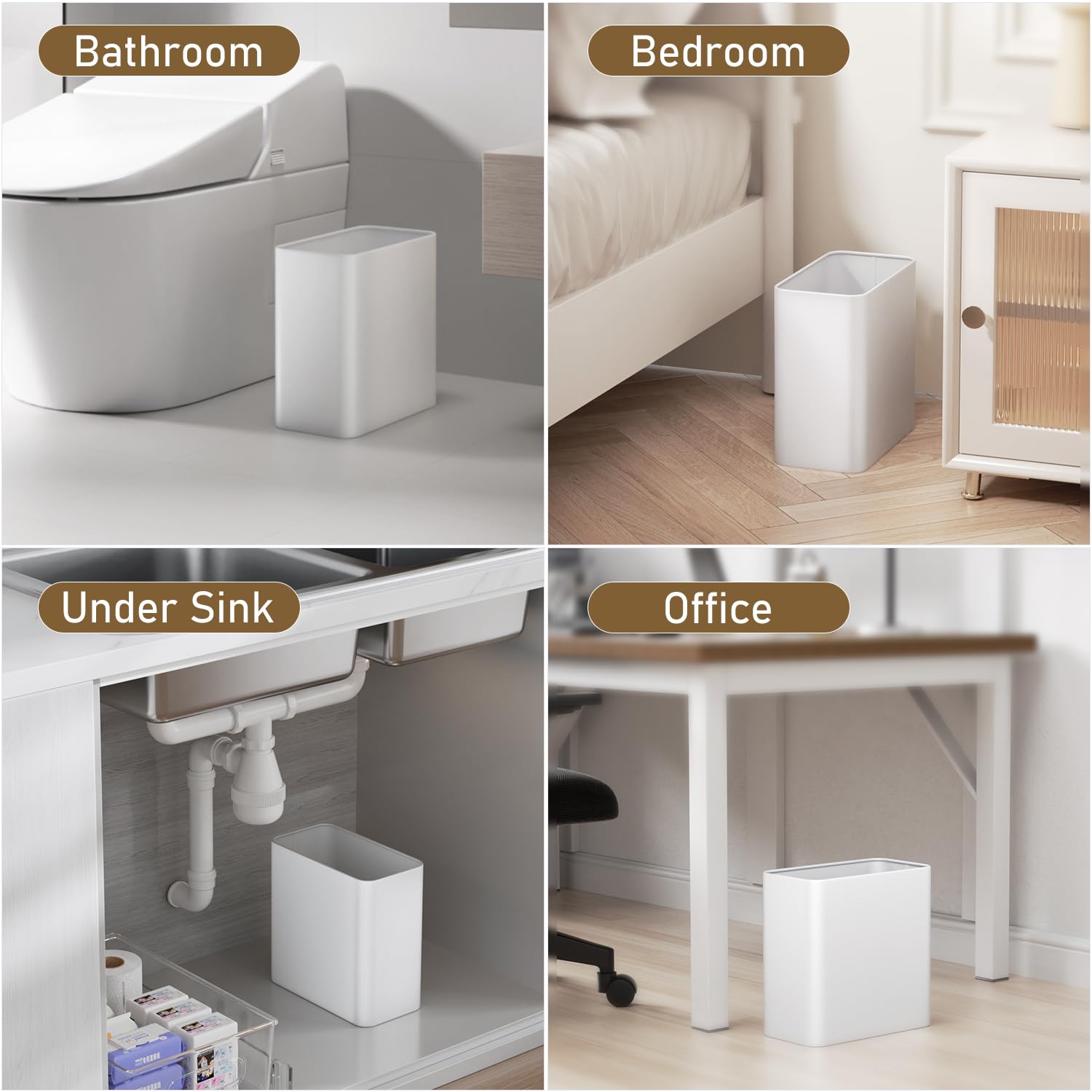 Veelesa minimalist white design blends with modern decor.