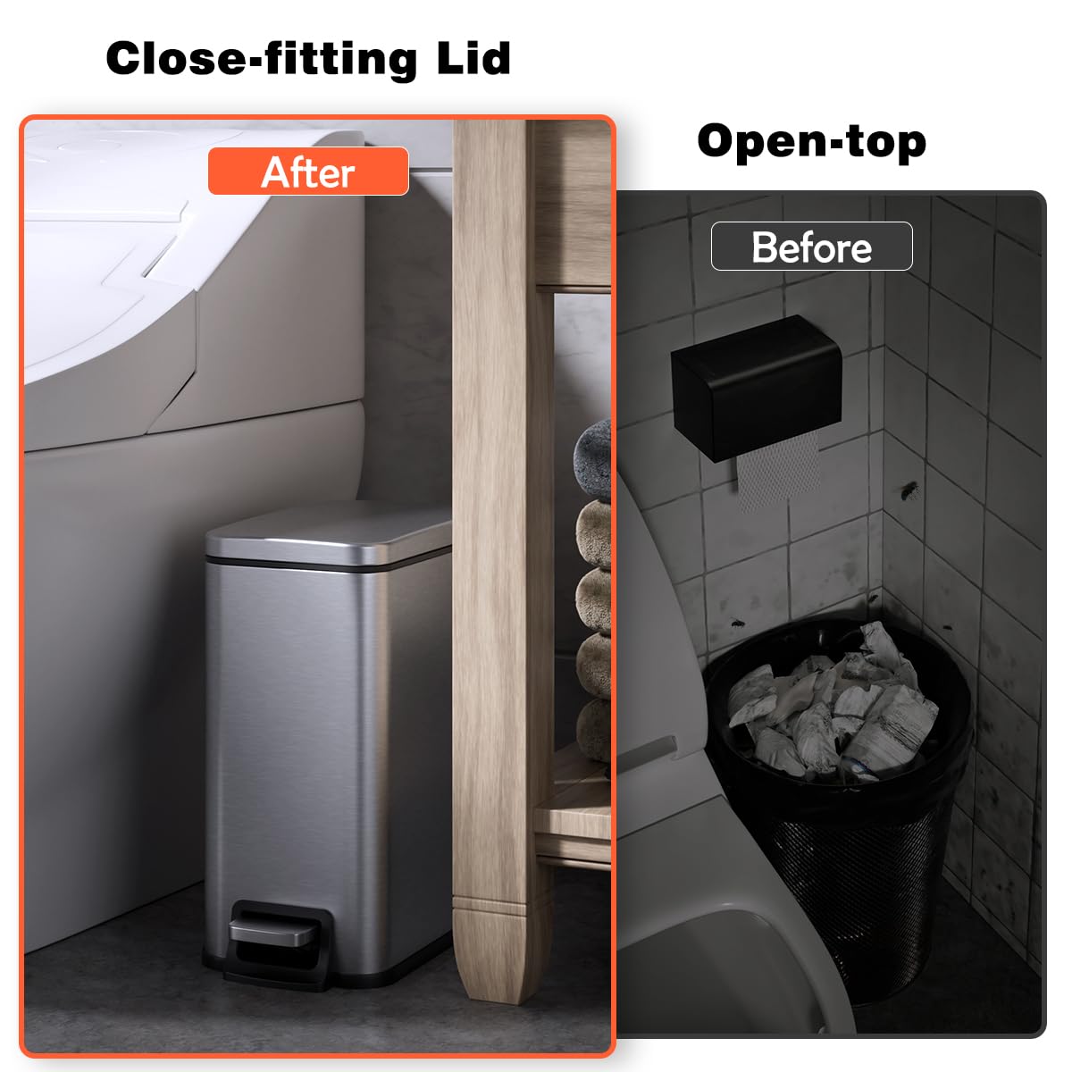 Veelesa rust-resistant stainless steel finish keeps surfaces clean and sleek.