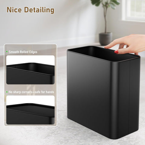 Veelesa versatile bin blends with modern decor, doubling as a small towel or toiletry organizer.
