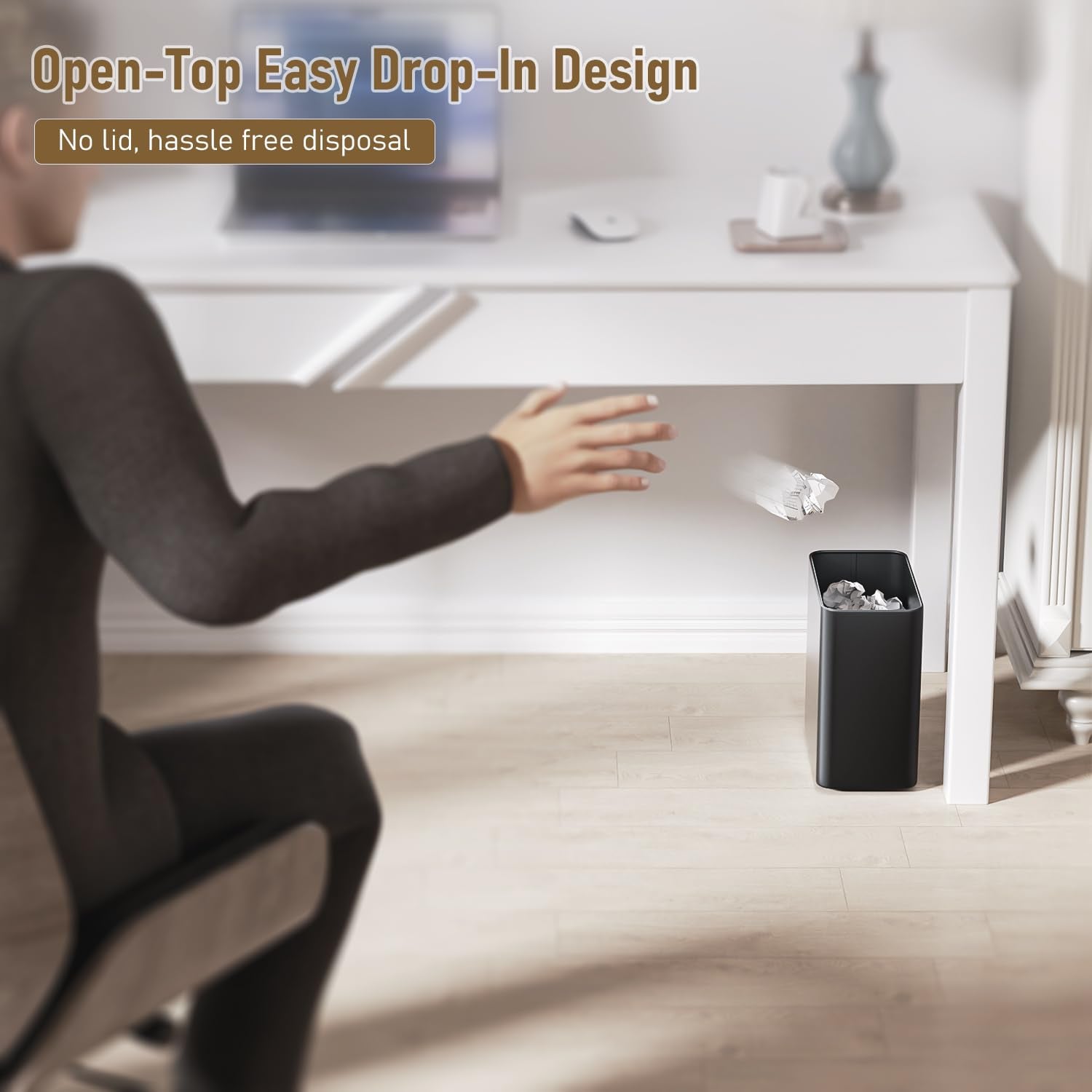 Veelesa under-sink trash can designed for compact apartments and RVs, keeping spaces tidy.