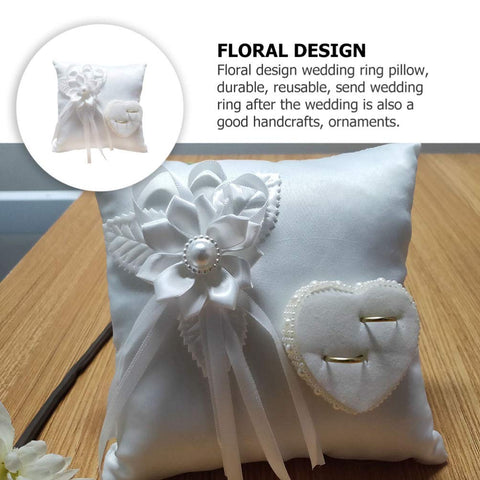 Veemoon floral design wedding pillow offers handcrafted charm for intimate ceremonies