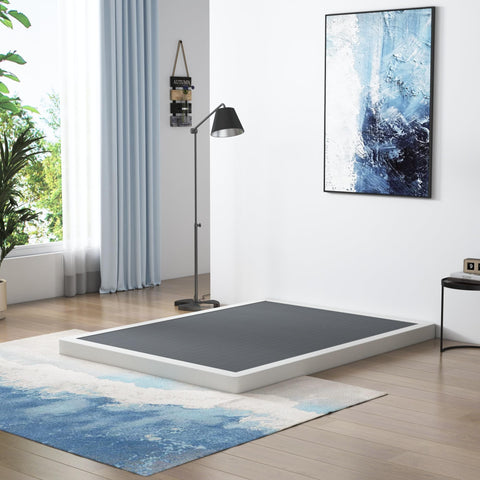 Vehowy 4-Inch Queen Box Spring front view showing sturdy metal frame and clean finish.