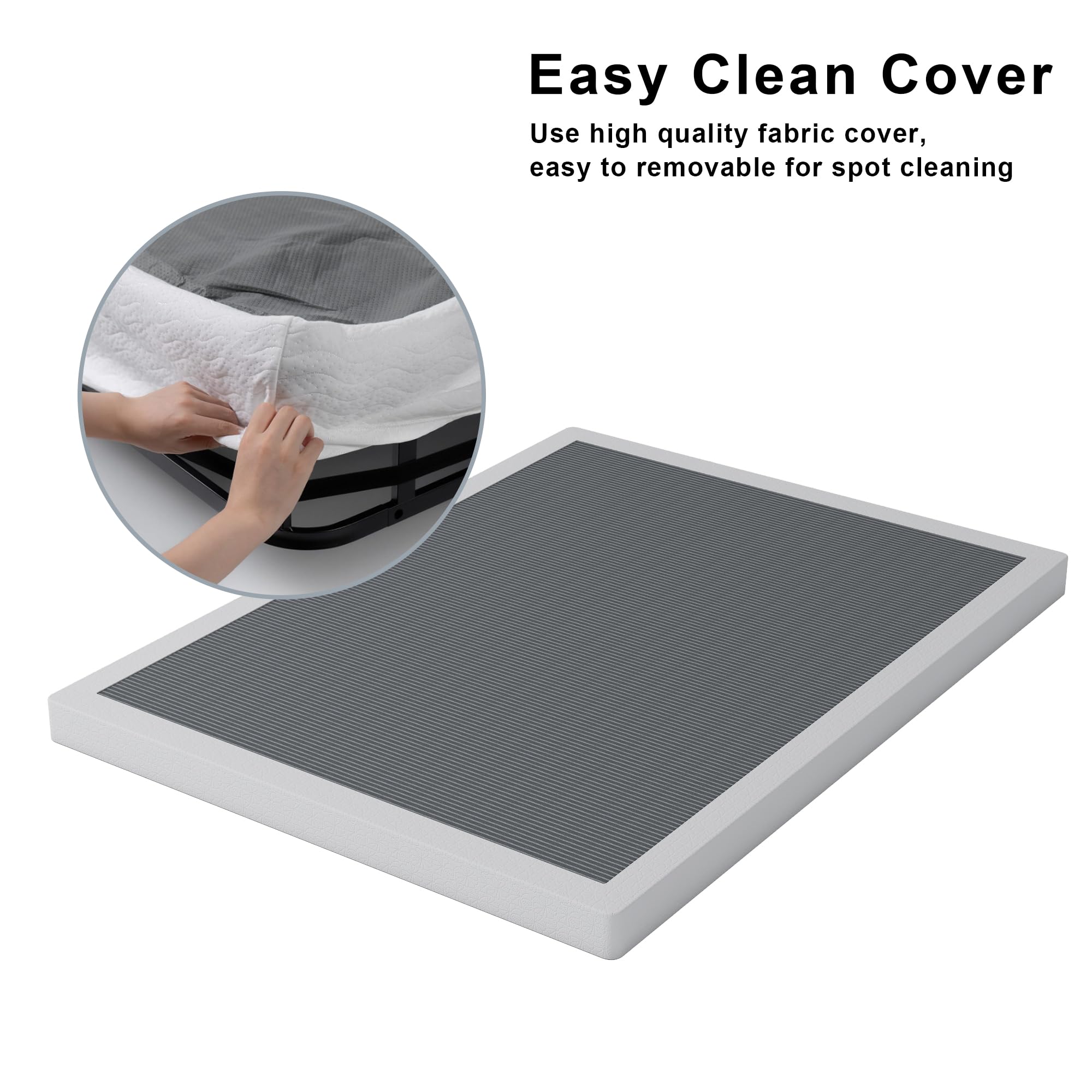 Vehowy easy-assembly box spring ships with clear instructions for quick setup